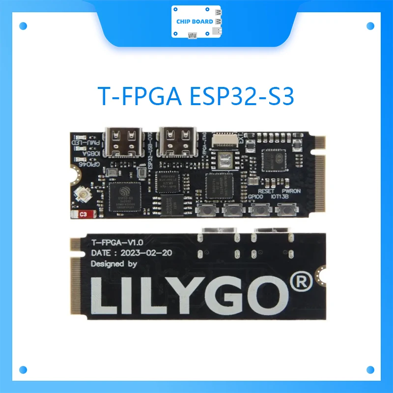 

T-FPGA ESP32-S3 Development Board M.2 Slot FPGA GW1NSR-LV4CQN48PC6/I5 low-power Microcontrollers WiFi Bluetooth5 Module