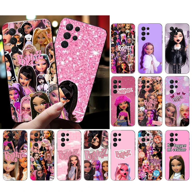 

Cute Bratz Doll Phone Case for Samsung Galaxy S23 Plus S22 S21 S20 Ultra S20 S22 S21 S10 S9 Plus S10E S20FE Case