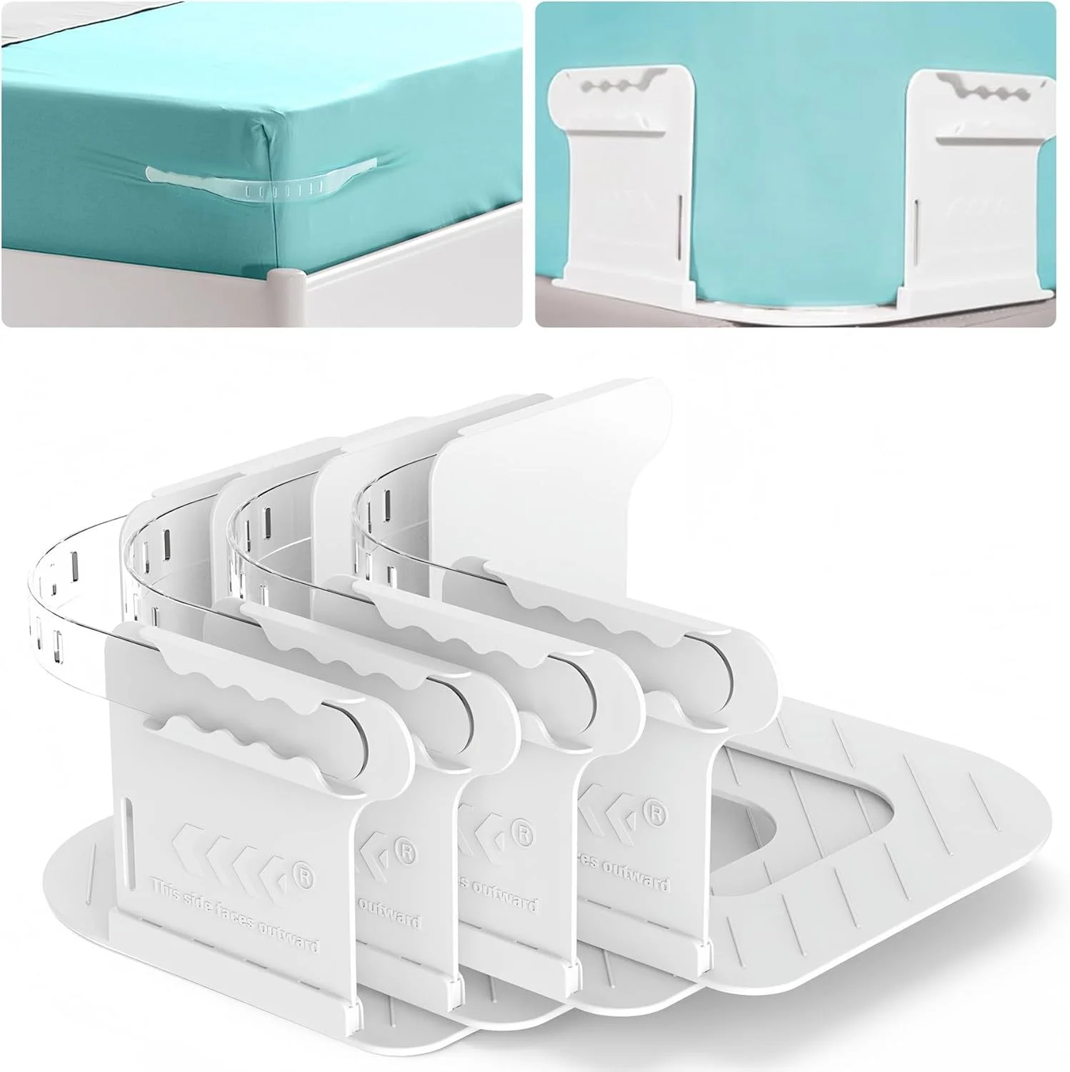 Heavy Duty Bedsheet Corner Tightener Clips 4pcs Bed Sheet Grippers For Protector bed sheet holder bed sheet clips sheet clips