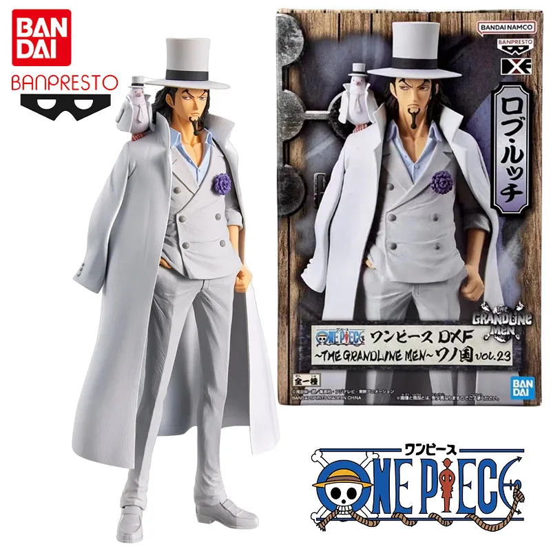 

Bandai Genuine Banpresto ONE PIECE Anime Figure DXF Rob Lucci Action Toys for Kids Christmas Gift Collectible Model Ornaments