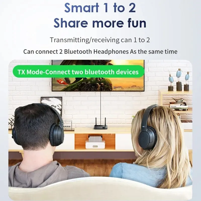 2 In 1 Bluetooth 5.3 Audio Receiver Transmitter 3.5mm Aux Jack RCA Stereo Music Wireless Adapter Dongle for TV Car PC Headphones bluetooth transceiver adapter bluetooth aux adaptor bluetooth audio receiver bluetooth adapter audio adapter