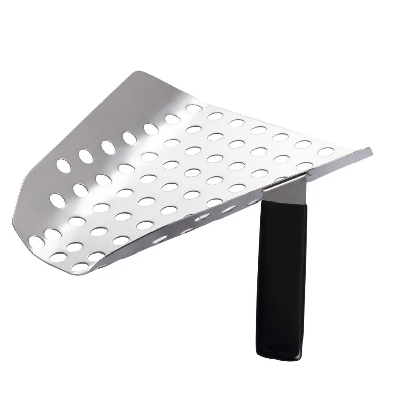 Łyżka do popcornu Speed Scoop ze stali nierdzewnej Perforowana łyżka z filtrem Frytki Łyżka do szybkiego napełniania przekąsek Deser Żywność Maszyna do popcornu