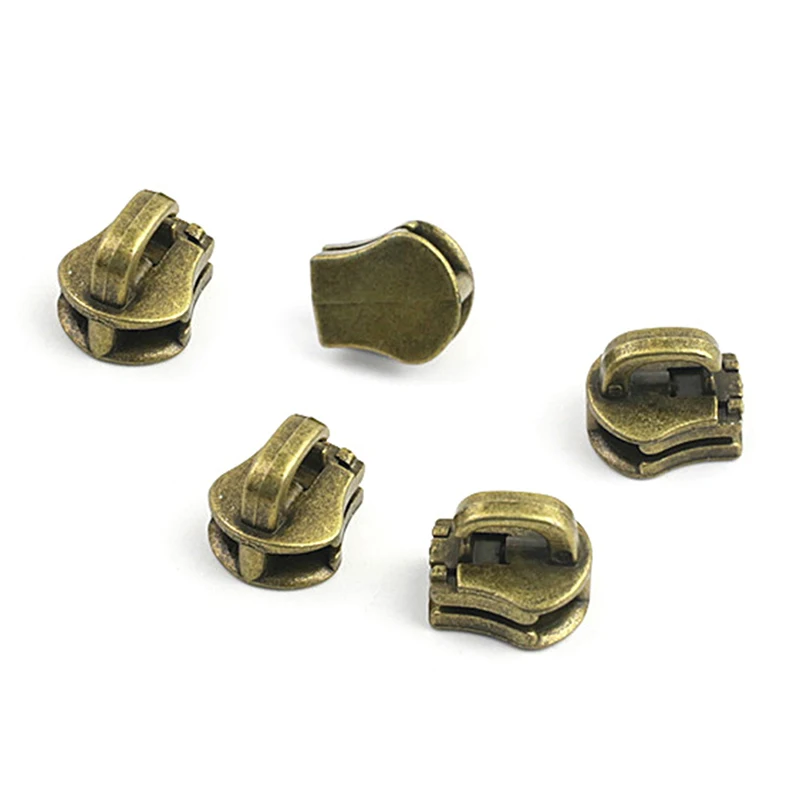 6 Tiretti Per Cerniera In Vera Pelle Rossa – Forma A Foglia Con Anello Dorato – Riparazione Fai-da-te Per Borse, Giacche, Stivali - 5