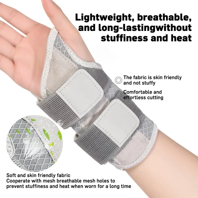 Wrist Brace for Carpal Tunnel Support Brace with Splints Hand Support for Arthritis Tendonitis Sprain Injuries Wrist Pain 1PC 5