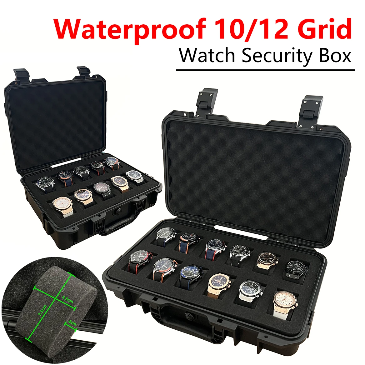 10-12-Grid-Waterproof-High-end-Watch-Box-Collection-Watch-Antique ...