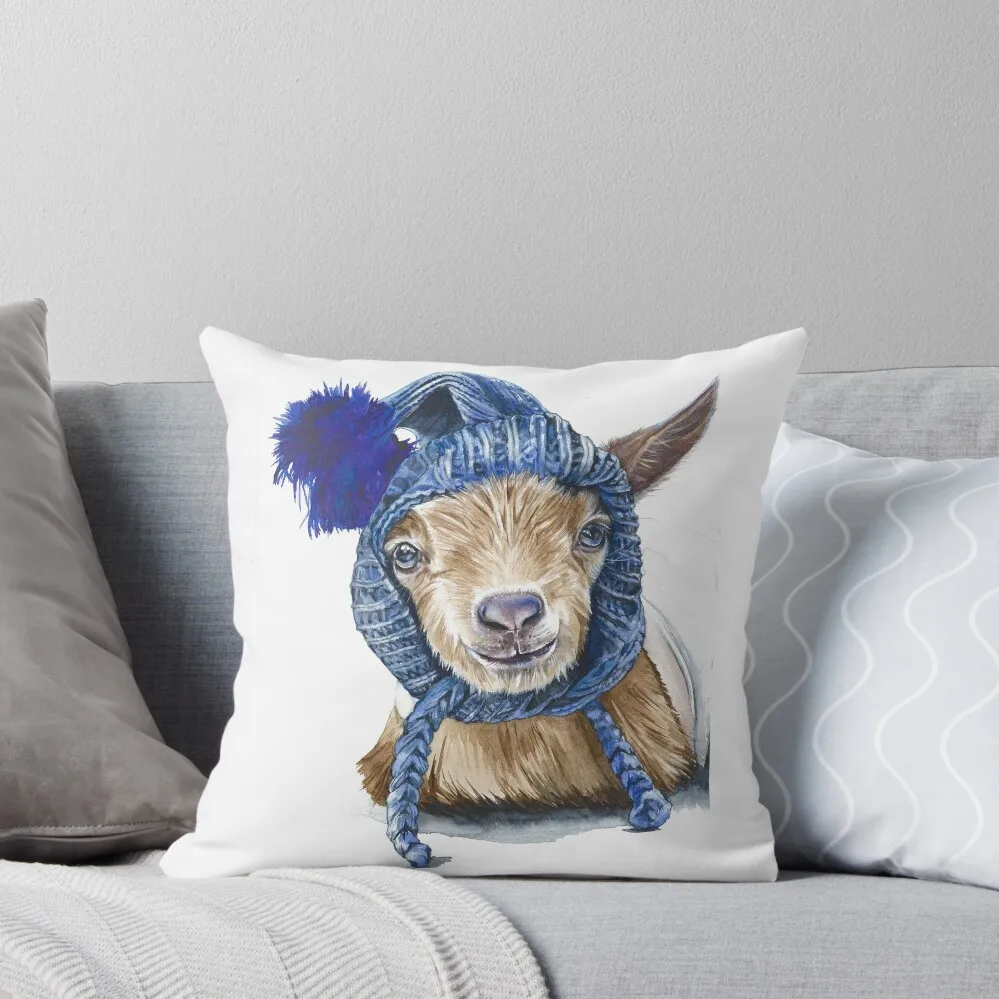 

Lawson the goat Throw Pillow Pillows Aesthetic Christmas Covers Luxury Pillow Case