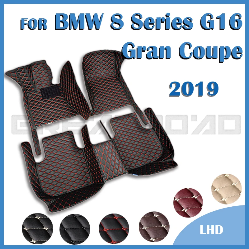 

Car Floor Mats For BMW 8 Series G16 Gran Coupe Four Doors 2019 Custom Foot Pads Automobile Carpet Cover Interior Accessories