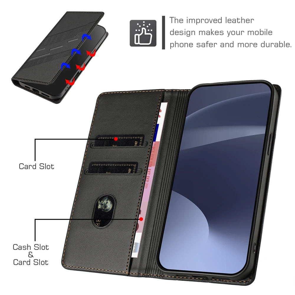 Leather Flip Phone Case