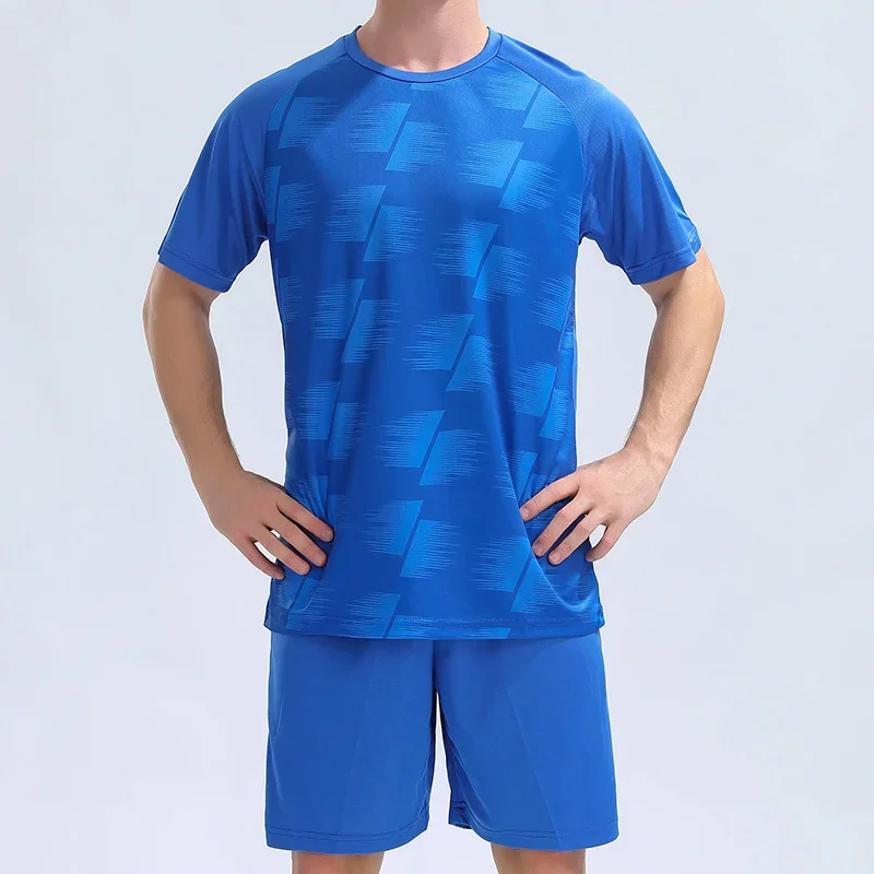 

Летний мужской футбольный комплект, спортивный футбольный костюм, футболка для бега, шорты для тренировок, спортивная одежда, Униформа команды для тренировок