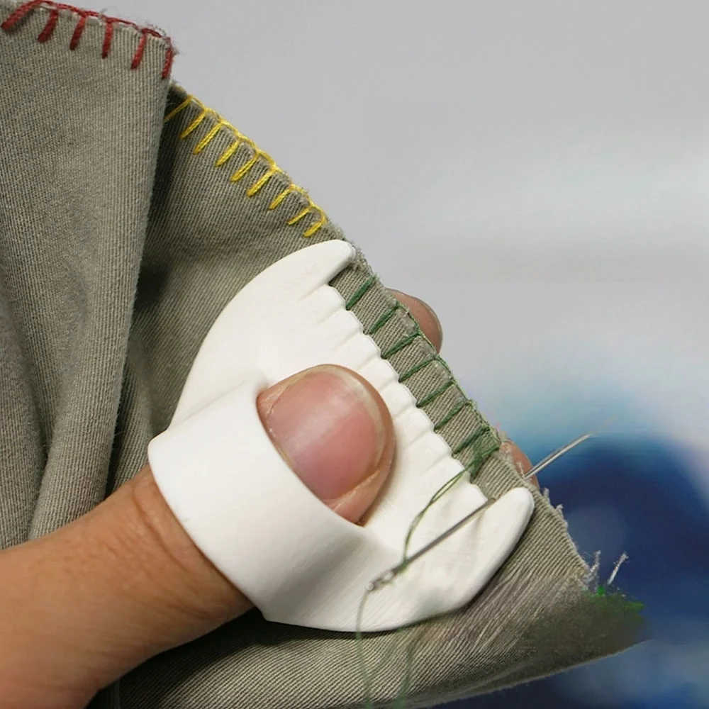 DIY Hand Sewing Aids Finger Protector Home Sewing Edge Lockstitch Sewing Stencil Accessories Practical Helpers