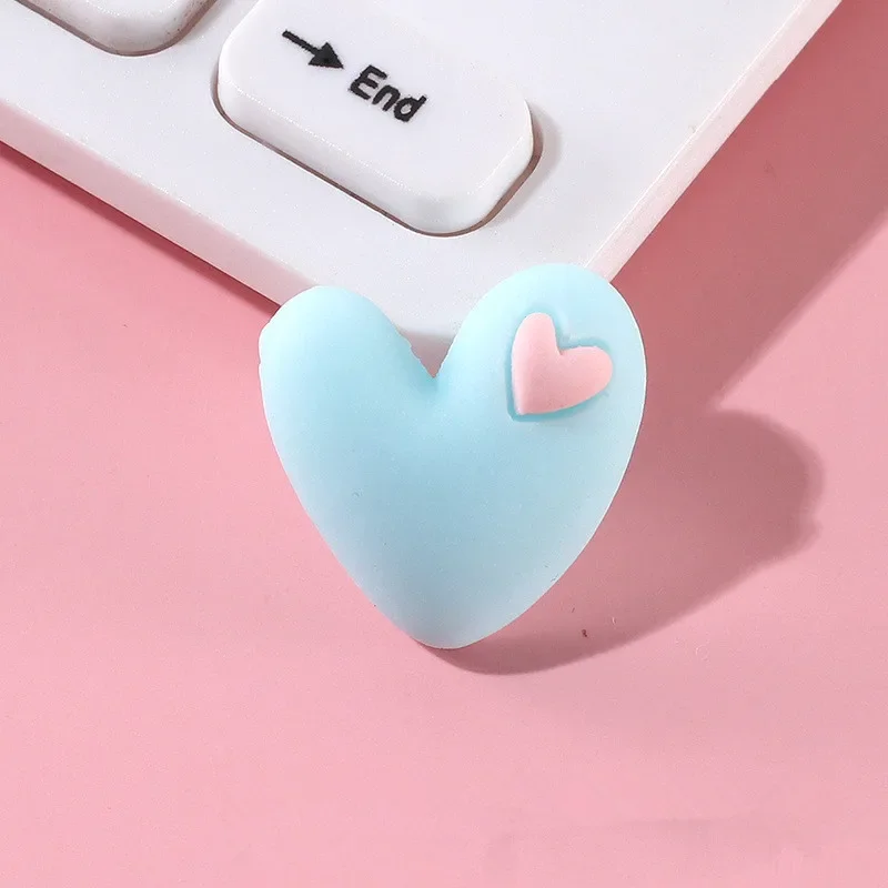 Cute heart resin flat back Embellishments scrapbook Kawai DIY decorative accessories 10pcs Q53 5