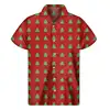 2024 Summer New Gaming Pixel Emoji Pattern Men's Hawaiian Shirt Casual Button Lapel Unisex Shirt Pixel Style Fashion Shirt 3