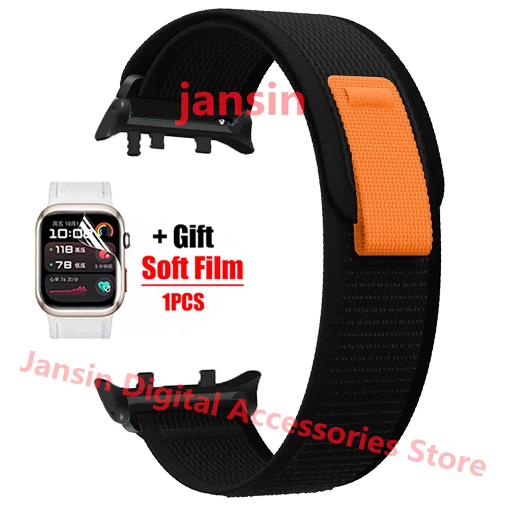 Nylon Loop Band Sport Bracelet with Soft Protector Film - Replaceable Accessories