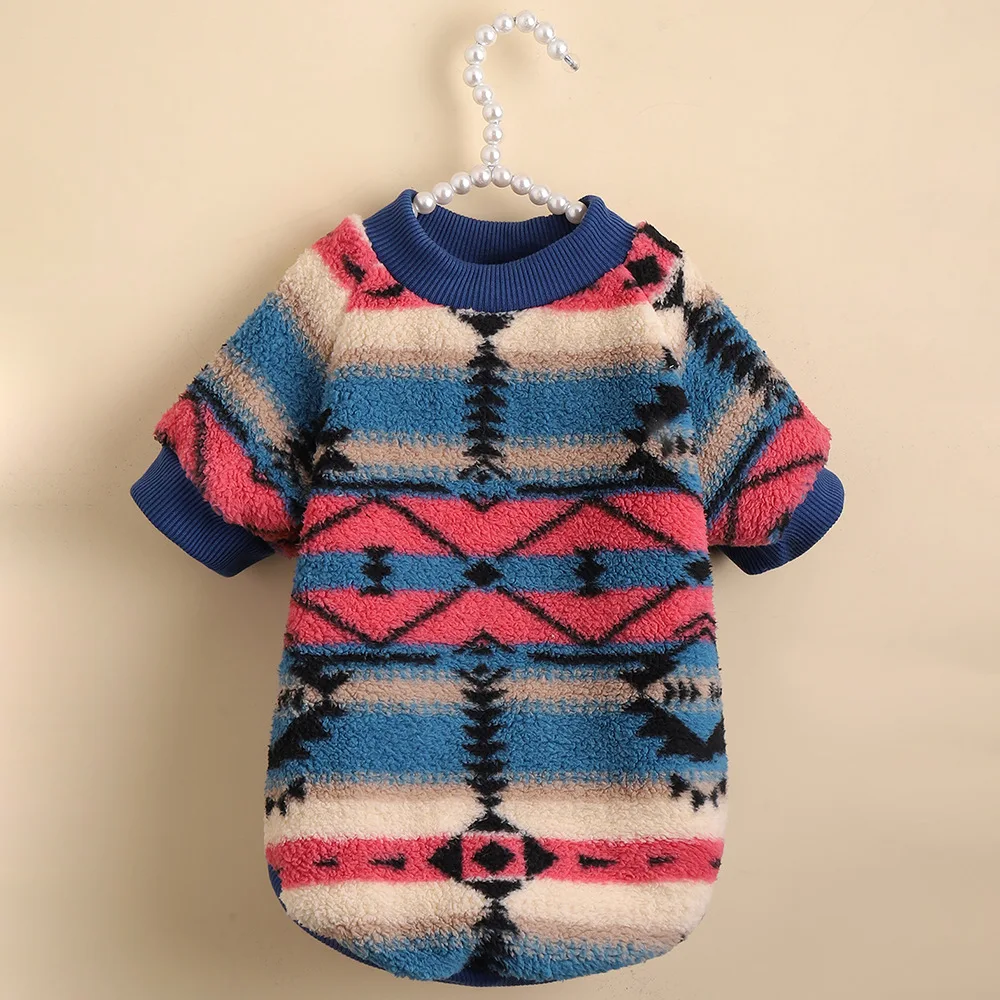 Plush Cat Dog Hoodies Thicken Pet Sweaters Autumn Winter for Small Dogs Cats pet clothes
