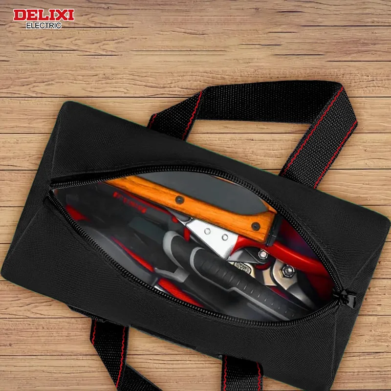 DELIXI ELECTRIC Tool Bag Oxford Cloth Portable Storage Bag, Professional Electrician and Carpenter Repair, Home Storage, HandBag 6