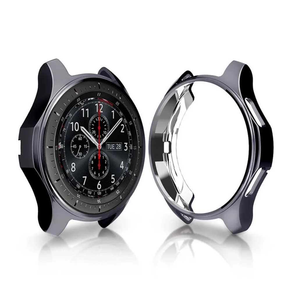 

Чехол для Samsung Galaxy watch 42 мм 46 мм S3 Frontier/Classic, спортивный защитный чехол с гальваническим покрытием для Gear s3 active 2, 20 мм 22 мм