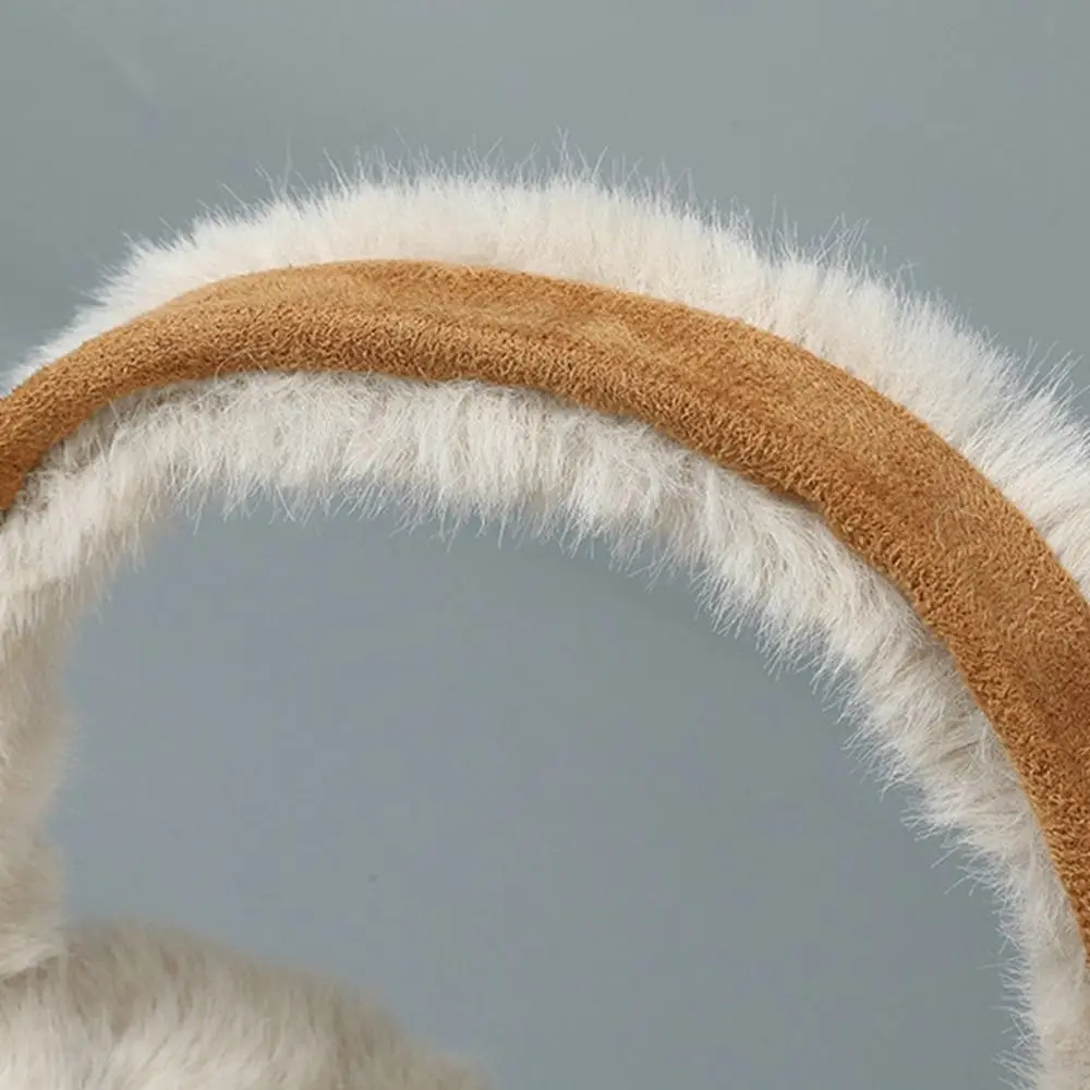 Warm Earmuffs Fur Earmuffs Suede Plush Earmuffs Fashion Thicken Ear Cap Foldable Ear Cover Earflap Keep Warmer Winter Earmuffs Female