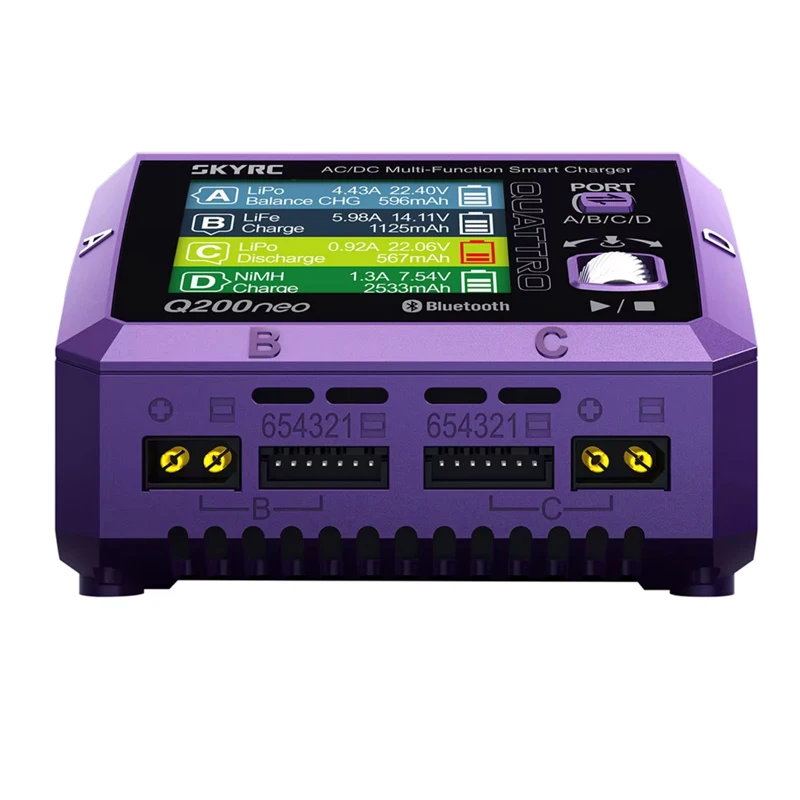 Skyrc-高速リチウム電池充電器,q200ネオ,AC, DC,デュアル入力,DC, 800W