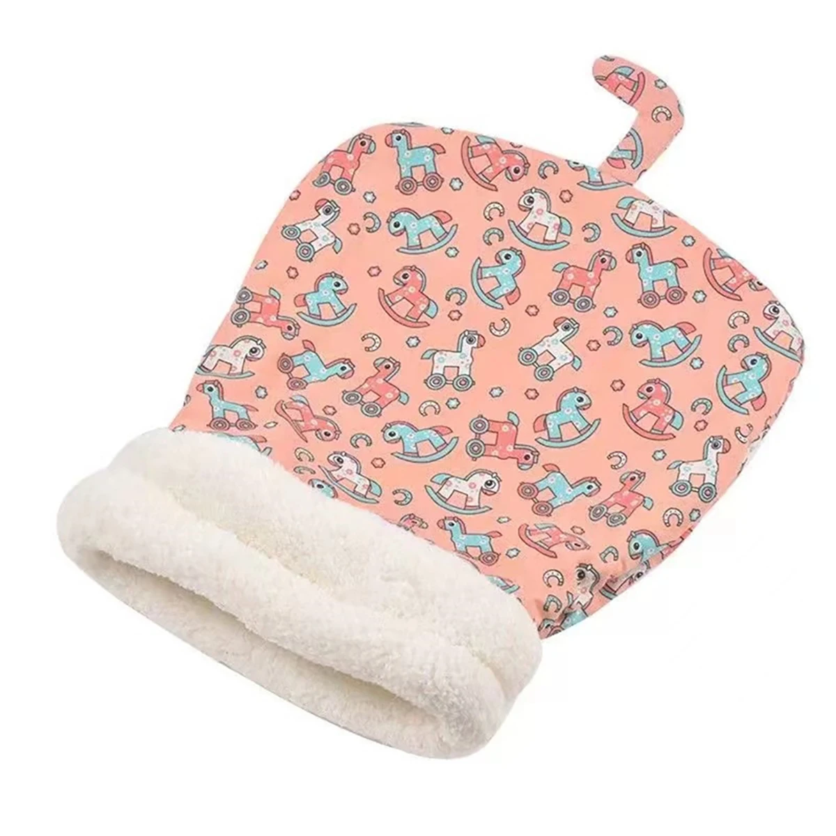 Cozy Fluffy Warmth: Plush Winter Pet Sleeping Bag