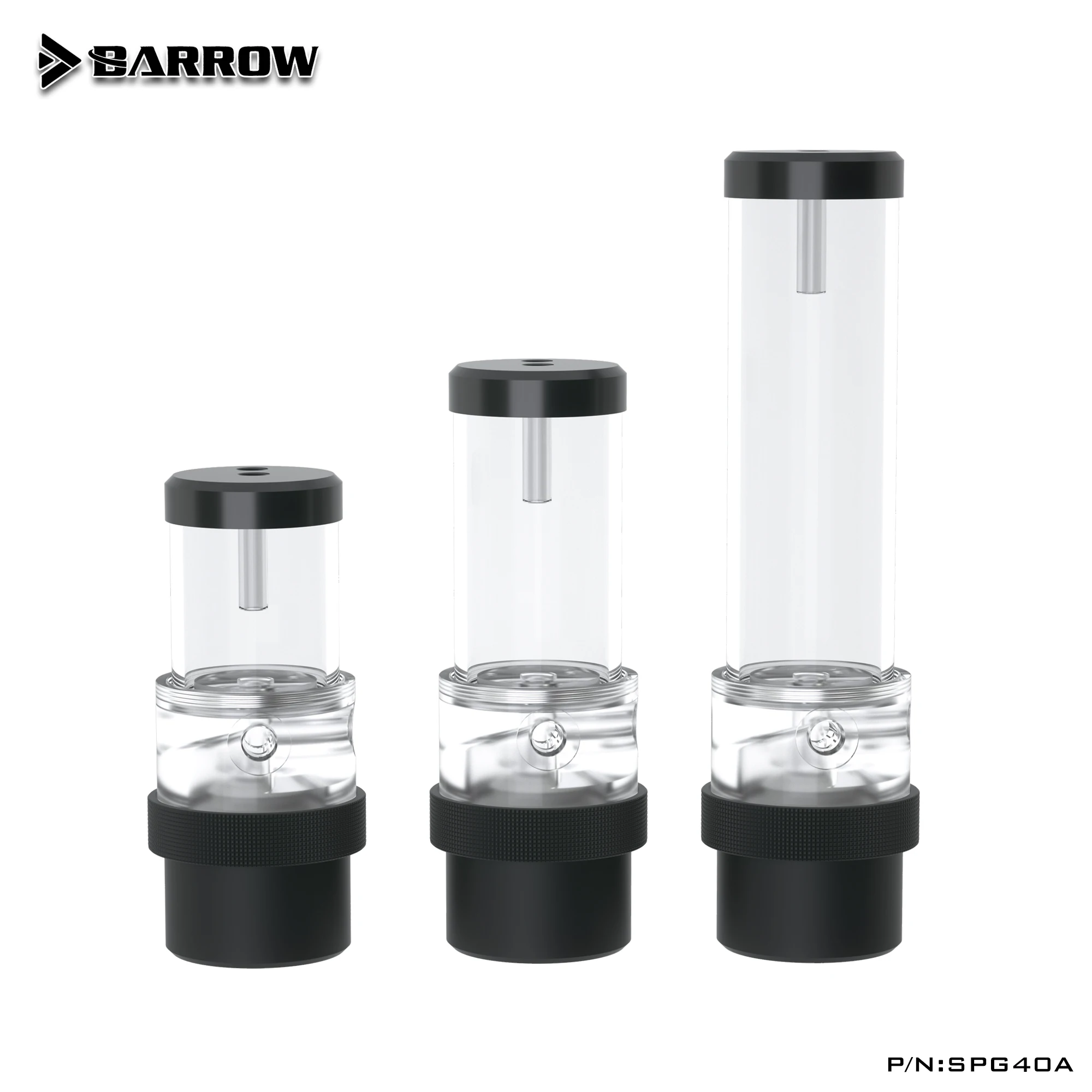 

Barrow Acrylic D5 резервуар, интегрированный водяной охлаждающий насос для ПК, управление ШИМ, водяной насос 18 Вт SPG40A для эффективного рассеивания тепла