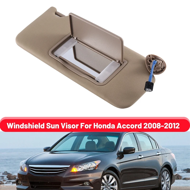 

Sun Visor With Mirror Windshield Sun Visor Right Passenger Side For Honda Accord 2008-2012 83280-TA5-A51ZA