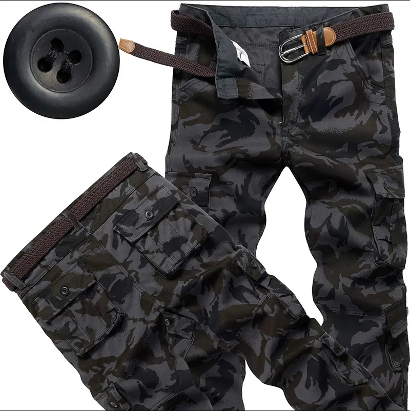 8-pocket black camouflage