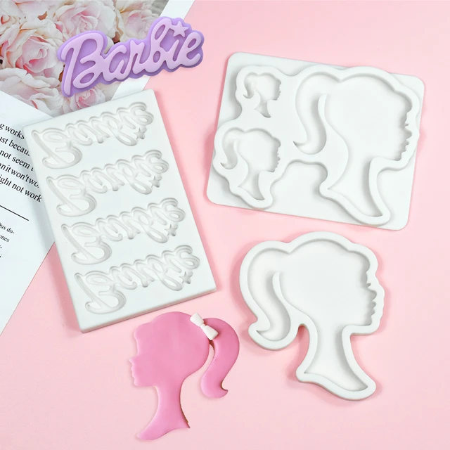 New Diy Kawaii Barbie Silicone Mold Anime Cartoon Chocolate Biscuit Candy  Cake Decoration Cake Baking Tools