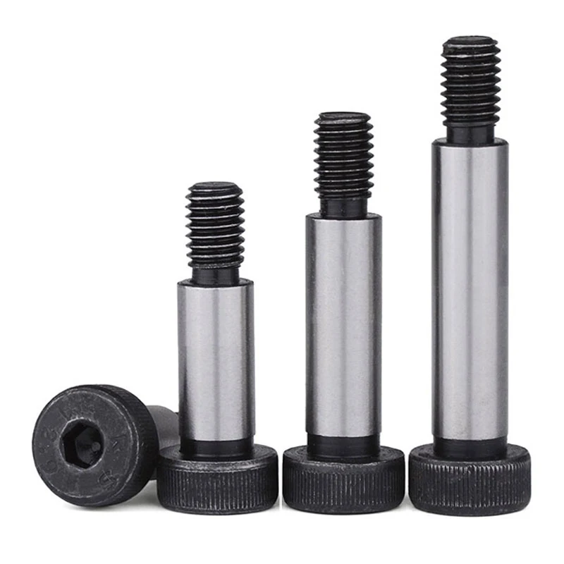 2Pcs/lot M5 M6 M8 M10 Diameter= 6 8 10 12mm Grade 12.9 Steel Hex Hexagon Socket Cap Head Shouldd Roller Bearing Screw Bolt