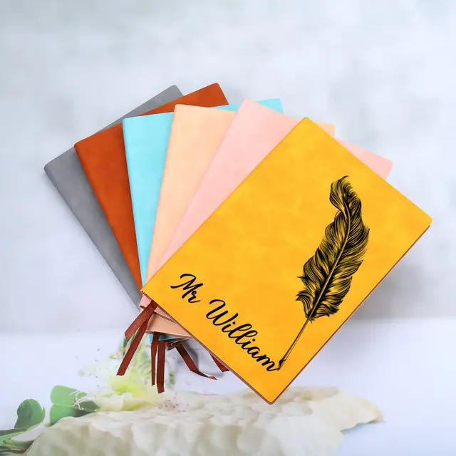 A5 Personalize Name Leather Journal
