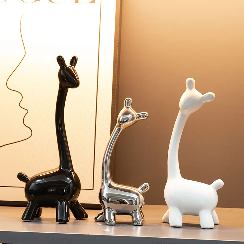 

A family of three, fawn ornaments, home accessories, TV cabinets, wine cabinets, light luxury, high-end high-end sense of