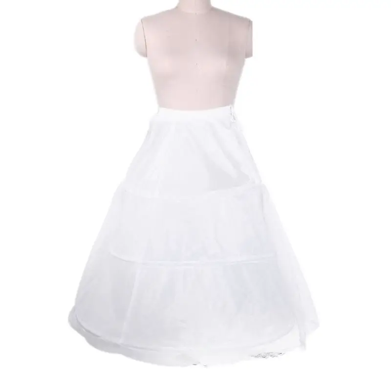 

3 Hoops Bridal Crinolines Petticoat Bustle Ball Gown Wedding Dress Underskirt