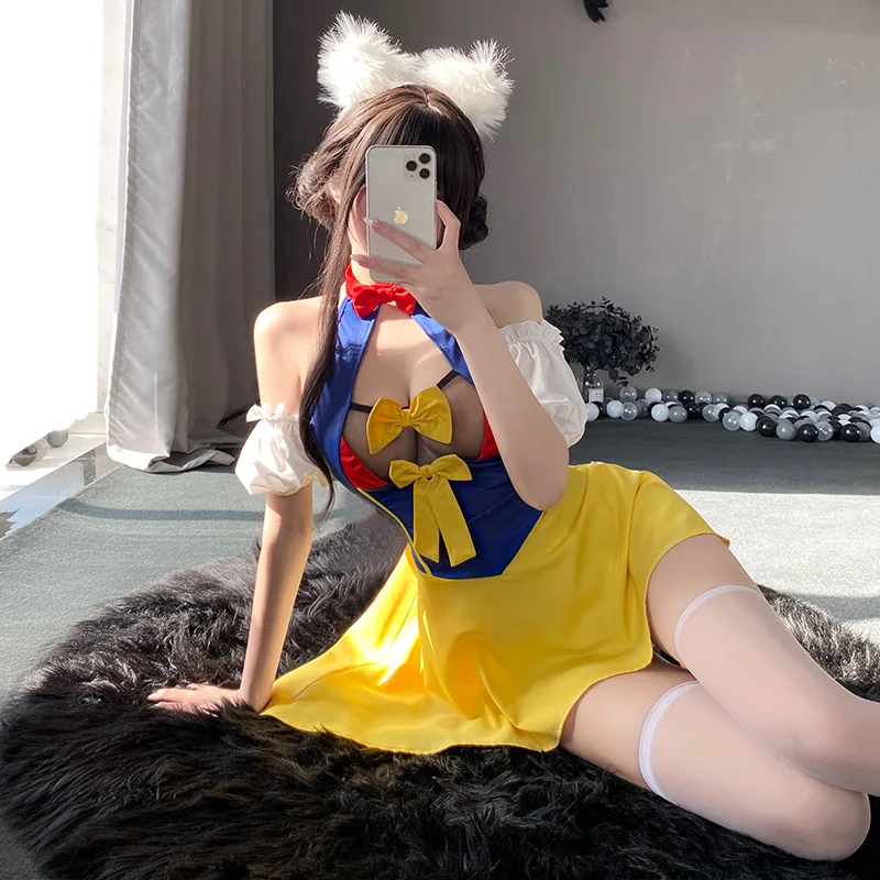 Women Cosplay Costume Sexy Princess Cosplay Costumes for Women Erotic Lingerie Dress Outfits Halloween Adult Clubwear Sex Game Porn Role Play Uniform
