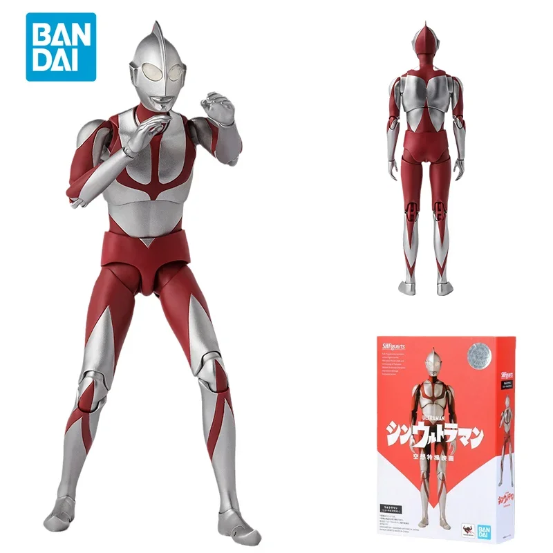 

Spot Direct Delivery Bandai Original Ultraman Anime Collectible Model SHF SHIN Ultraman Action Figure Toys For Children