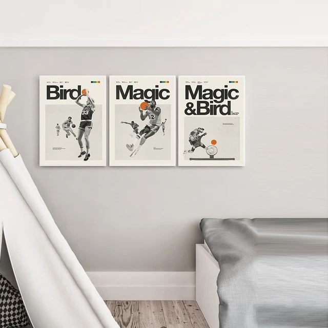 Magic Johnson and Larry Bird Tapestry