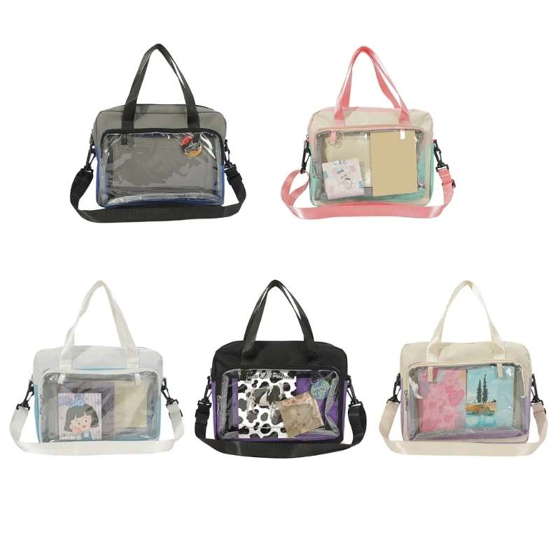 

Womens Clear Bags All-matching Shopping Dating Bag Harajuku Shoulder Bag Transparent Crossbody Bag Cute Messenger Bag