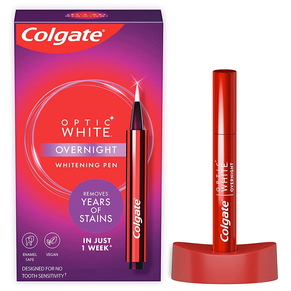 Colgate Optic White Overnight Whitening Pen Pro Series Pencil Dental