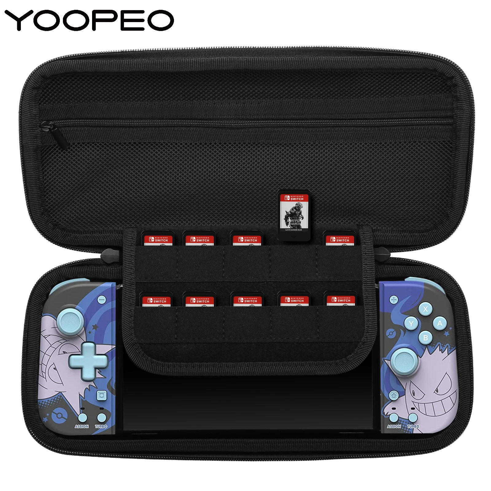 yoopeo portátil estojo de transporte para retroflag handheld controlador jogo cartão saco armazenamento comaptible hori split almofada gamepad caixa