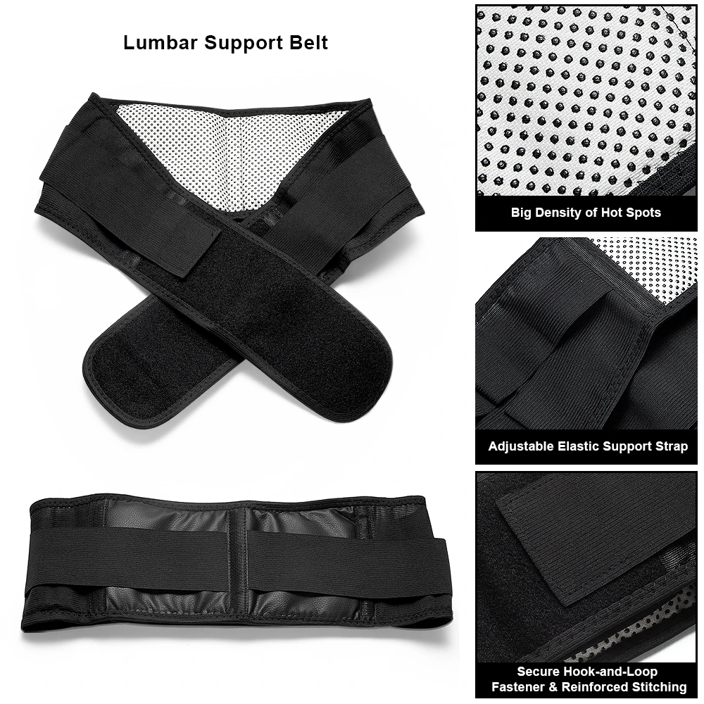 운동 및 코어 서포트용 허리 트리머 벨트 1개 ? 조절 가능한 네오프렌 랩, 블랙