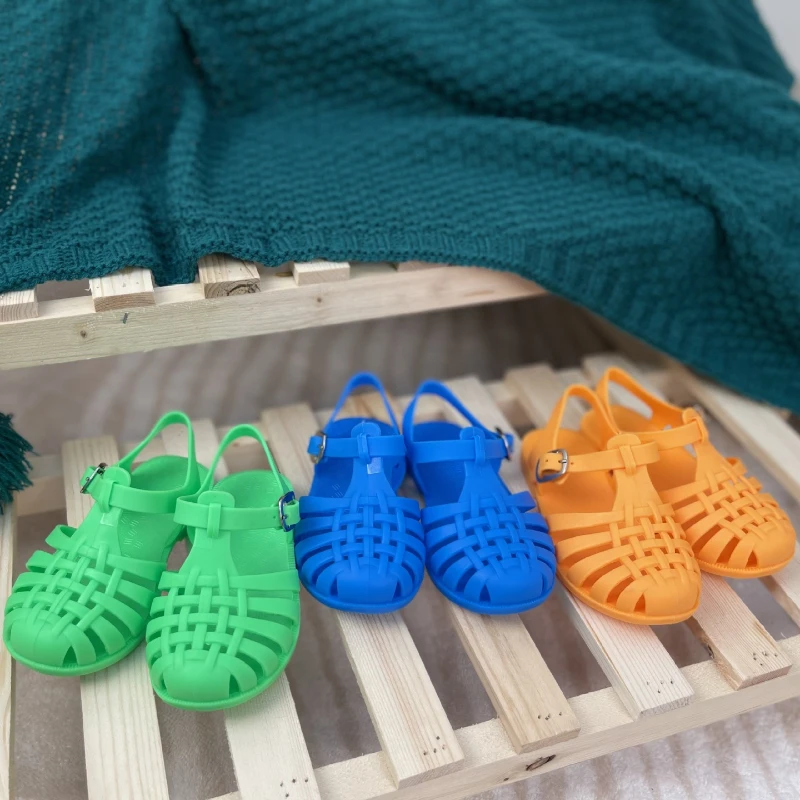 Summer Children Sandals Baby Girls Toddler Soft Non-slip Princess Shoes Kids Candy Jelly Beach Shoes Boys Casual Roman Slippers kids shoes children sandals kids sandals beach shoes