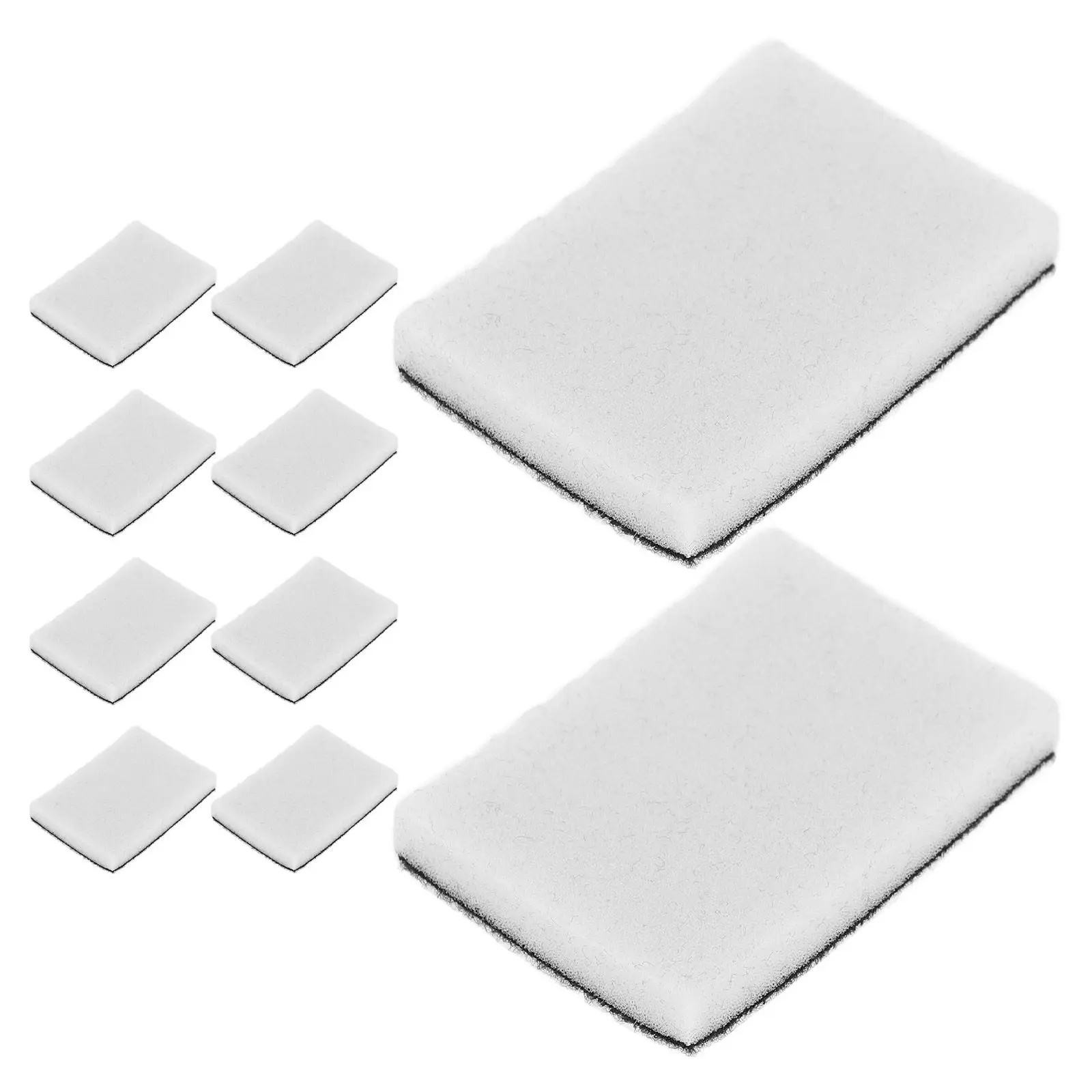 10Pcs 미니 잉크 블렌딩 폼 패드 스크랩북 스탬핑 카드 제작 공예 용품을위한 흰색 부드러운 스폰지 교체