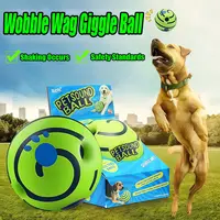 Dog Toy Wobble Wag Giggle Glow Ball Interactive Dog Attention Toy Fun Giggle Sounds Ball When Rolled or Shaken For Pet Dog Fun 1
