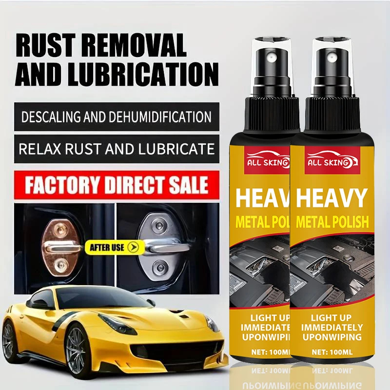 100ml Paint Rust Inhibitor Paint Rust Remover Derusting Spray Car Removal Spray Car Wheel Hub Remover Maintenance