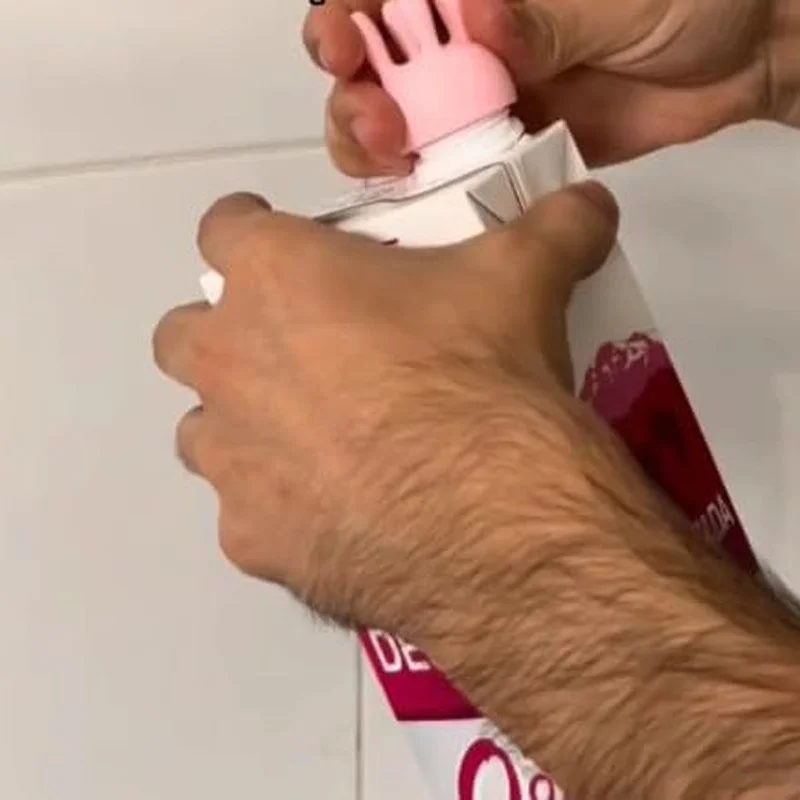 1/2pcs New 3d Printed Milk Carton Lid, Fun Pour Milk Bottle Cap, Boxed Diverter, Milking Machine Bottle Cap