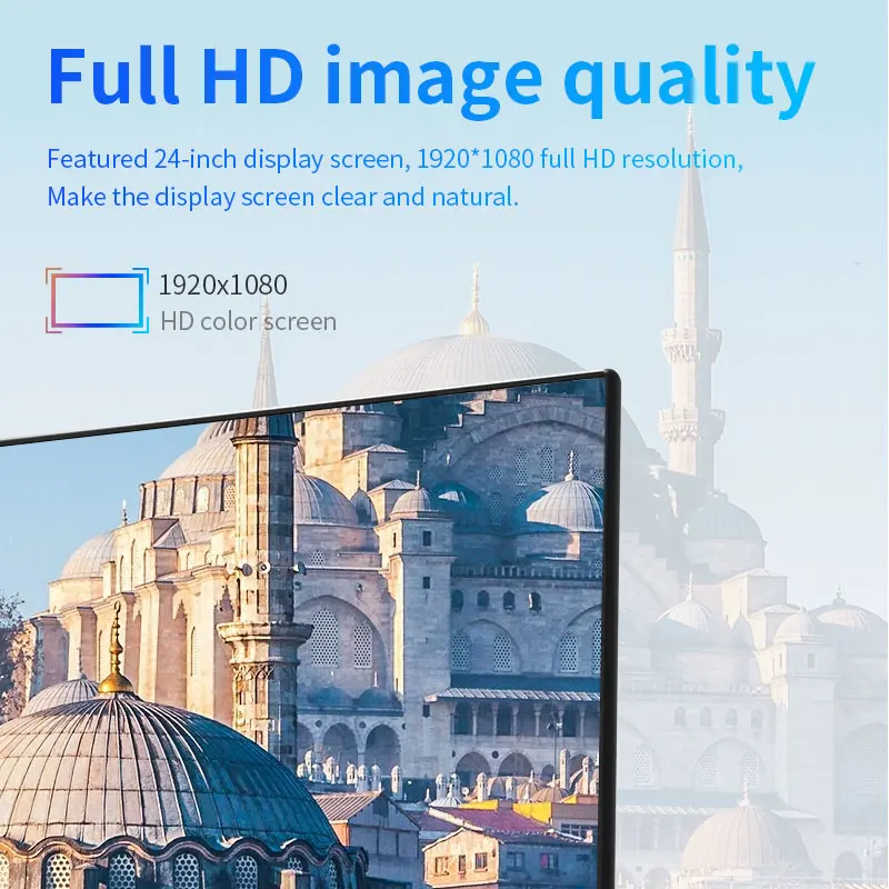 23.8 ġ Ŀ  1080P 75Hz ũž PC LCD ȭ, QHD ÷, ̹ , ǻ ȭ LED 1920*1080 HDMI & DP