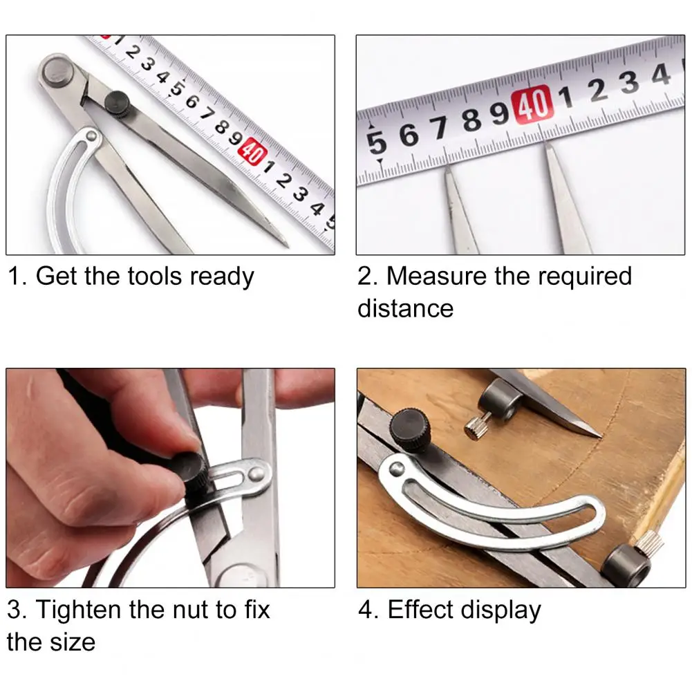 Drawing Compass Professional carbon steel wing compass 6 inches woodworking circle manufacturer