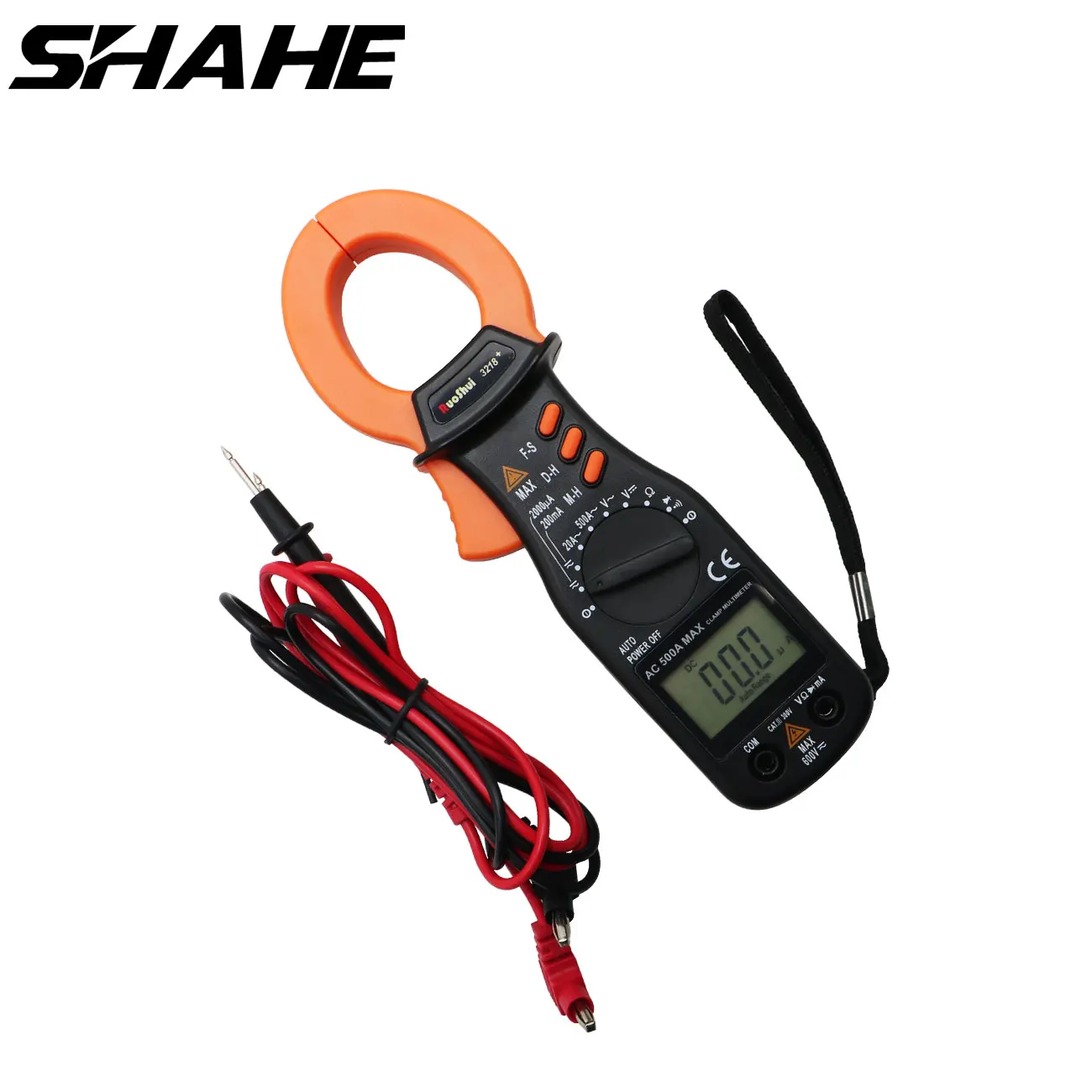 SHAHE Digital Clamp Meter, current test measuring the RMS high precision NCV ohm Hz tester analyser