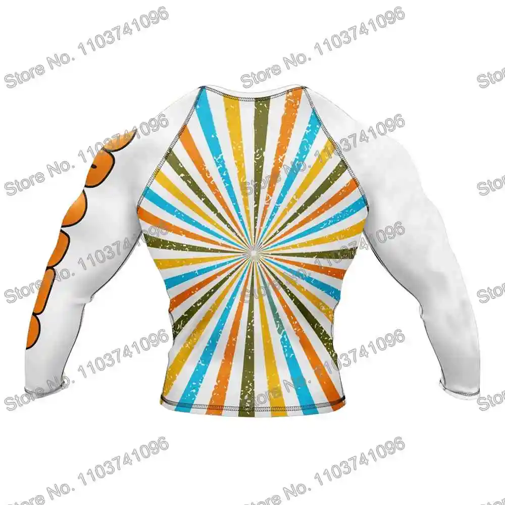 Unicorn Diving T-Shirt Tight Long Sleeve Rash Guard BJJ MMA Swimwear Men Surf Clothing Beach Floatsuit Women GYM Tops Sportswear