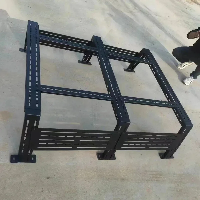 범용 조절식 스틸 트럭 베드 랙 (몰리 패널 롤바 포함) 픽업 액세서리