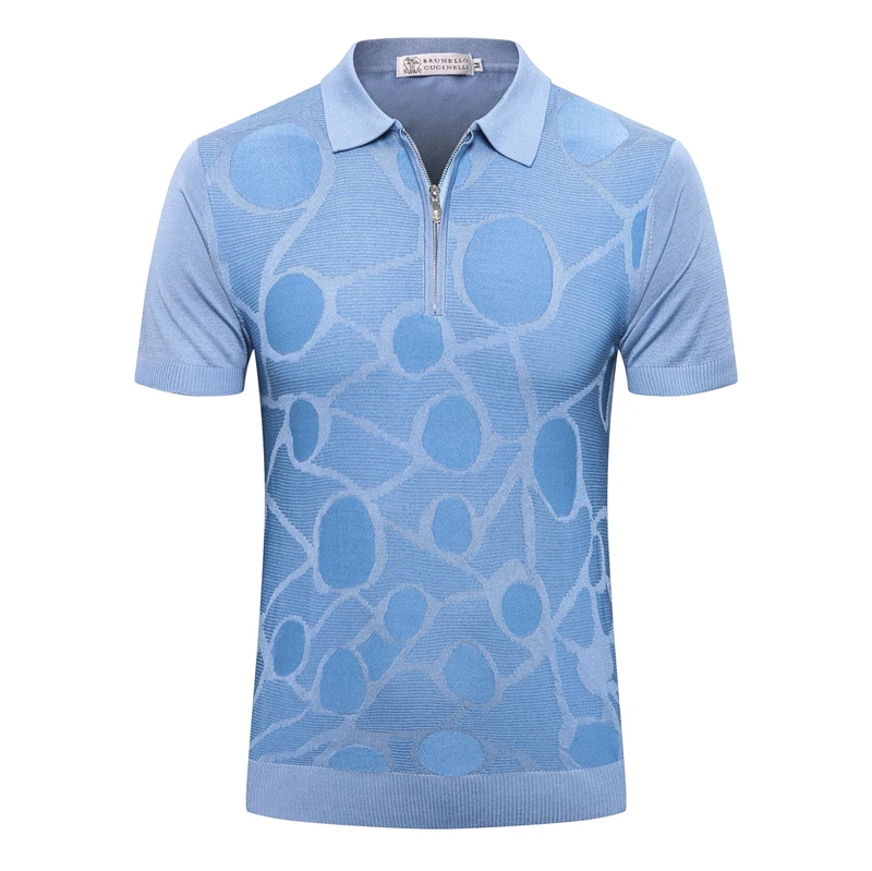 

BILLIONAIRE SIJITONGDA shirt silk men 2024Wife Watching Shirtsleeve elasticity thin Breathable button high quality big size