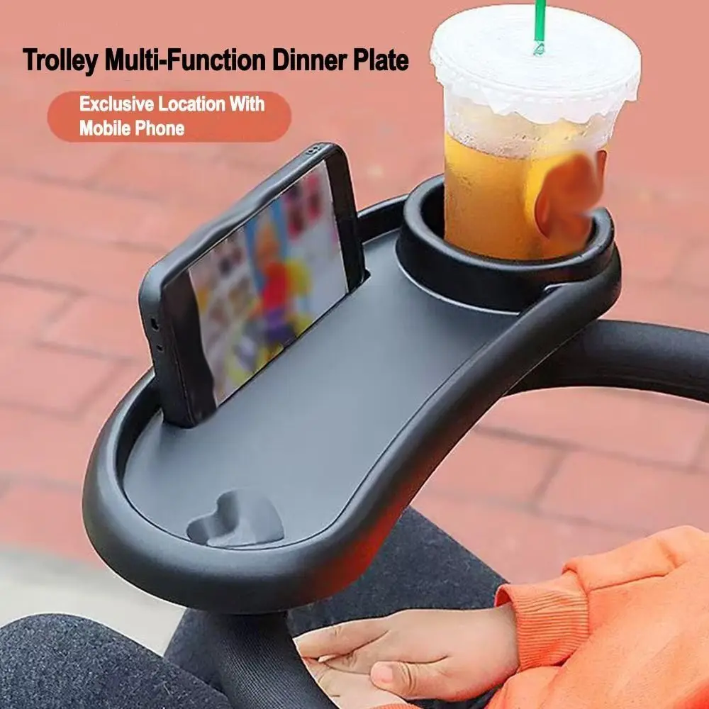 Antislip Stroller Cup Holder Practical Handy Universal Stroller Tray Convenient Detachable Pushchair Snack Table Toddlers